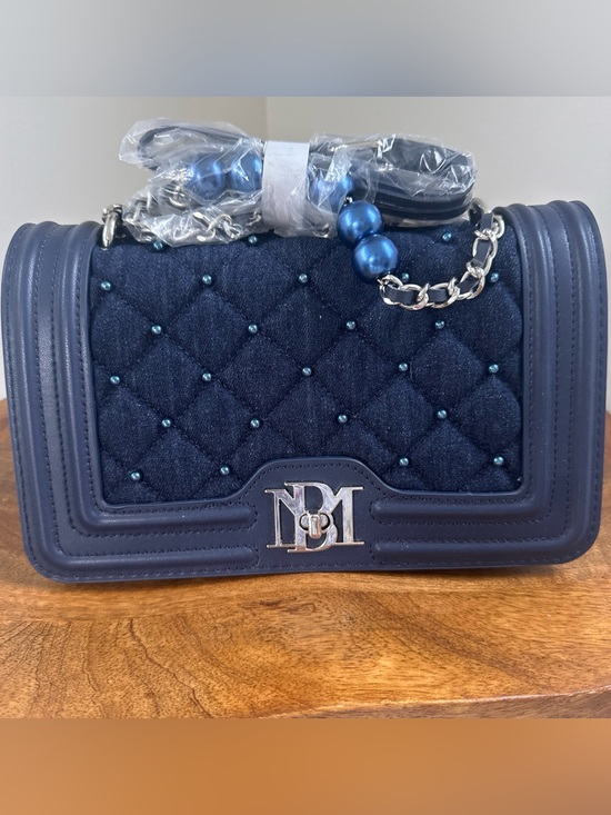 Badgley Mischka Handbags - Badgley Mischka NWT Denim Quilted Shoulder Bag